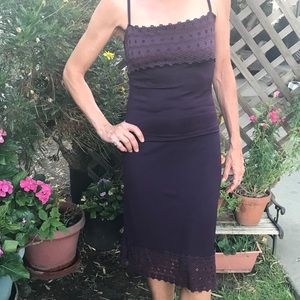 Beautiful curve hugging purple top and skirt set.